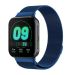 For OPPO Watch 41MM Smart Watch Milanese Stainless Steel Metal Watch Band (Blue)