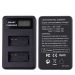 For Canon NB-10L Battery Smart LCD Display USB Dual-Channel Charger