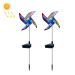 2 PCS / Set Solar Windmill Lamp Outdoor Garden Decorative Light LED Lawn Lamp (Colorful Light)