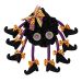 Fabric Spider Door Hanging Halloween Wreath Window Pendant(Multi-foot Spider)