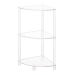 YX141 Acrylic 3-Layer Wall Corner Table For Living Room Bedroom Bathroom Placement Storage