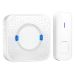 P6-B 110dB Wireless IP55 Waterproof Low Power Consumption WiFi Doorbell Receiver, 53 Music Options, Receiver Distance: 300m(White)